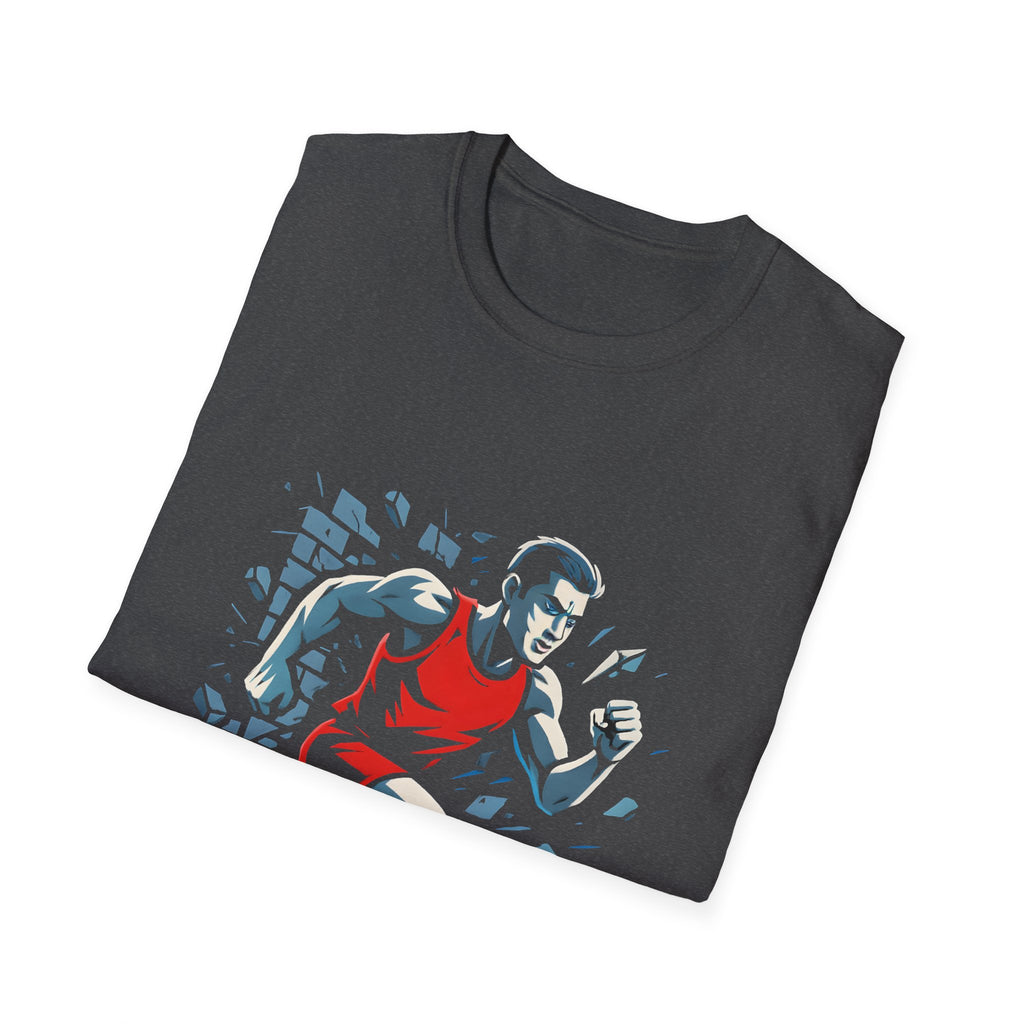 Runner Breaks Through Wall T-Shirt