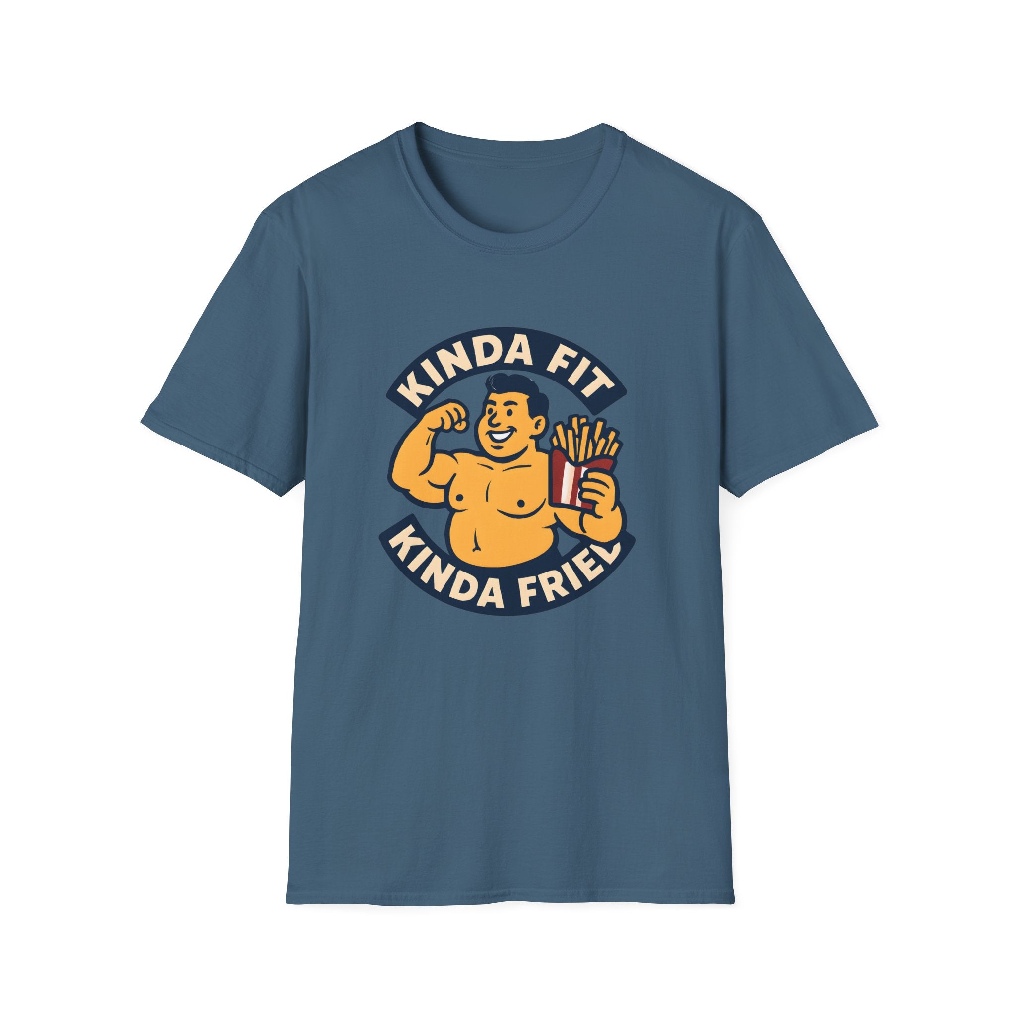 Muscular man with fries T-Shirt