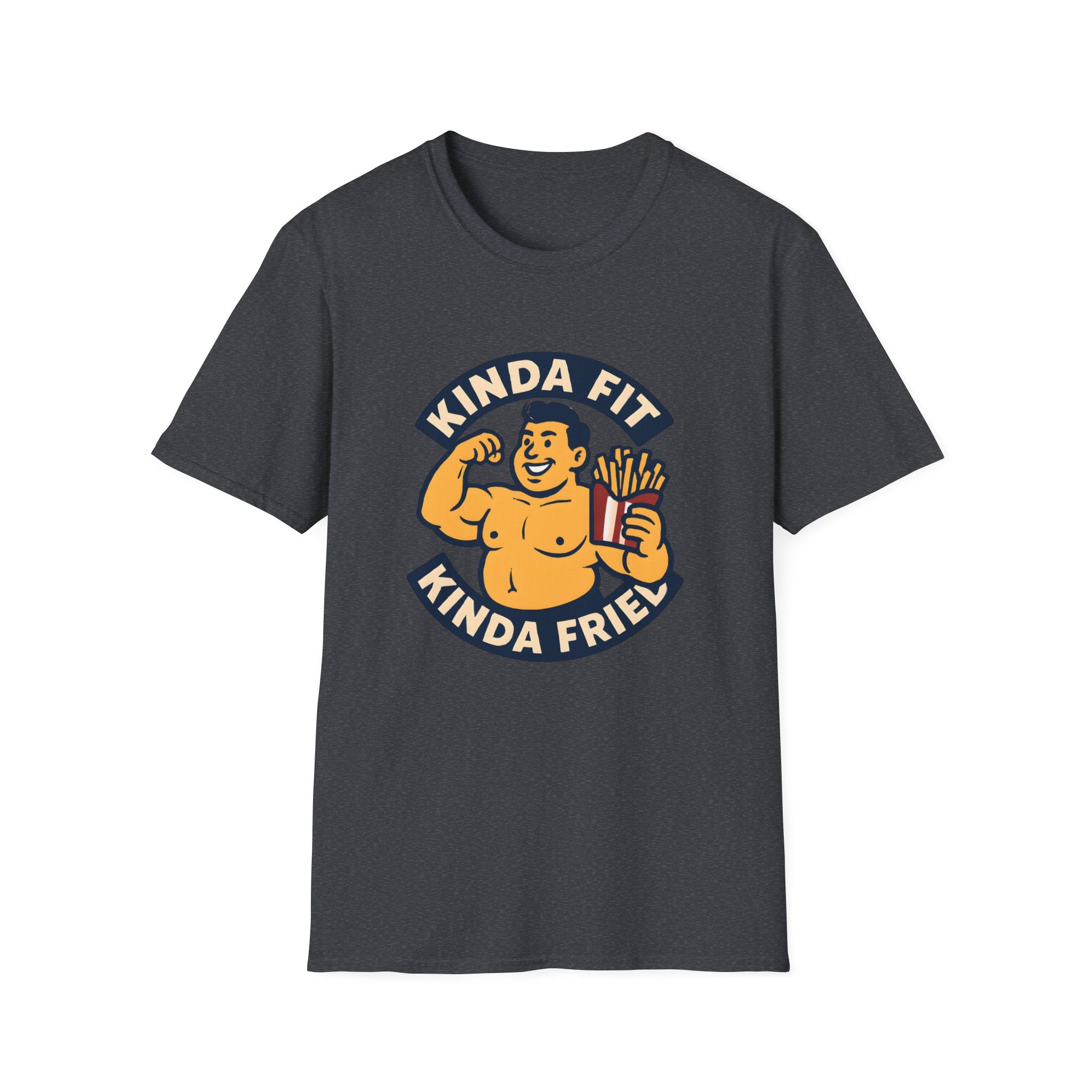 Muscular man with fries T-Shirt
