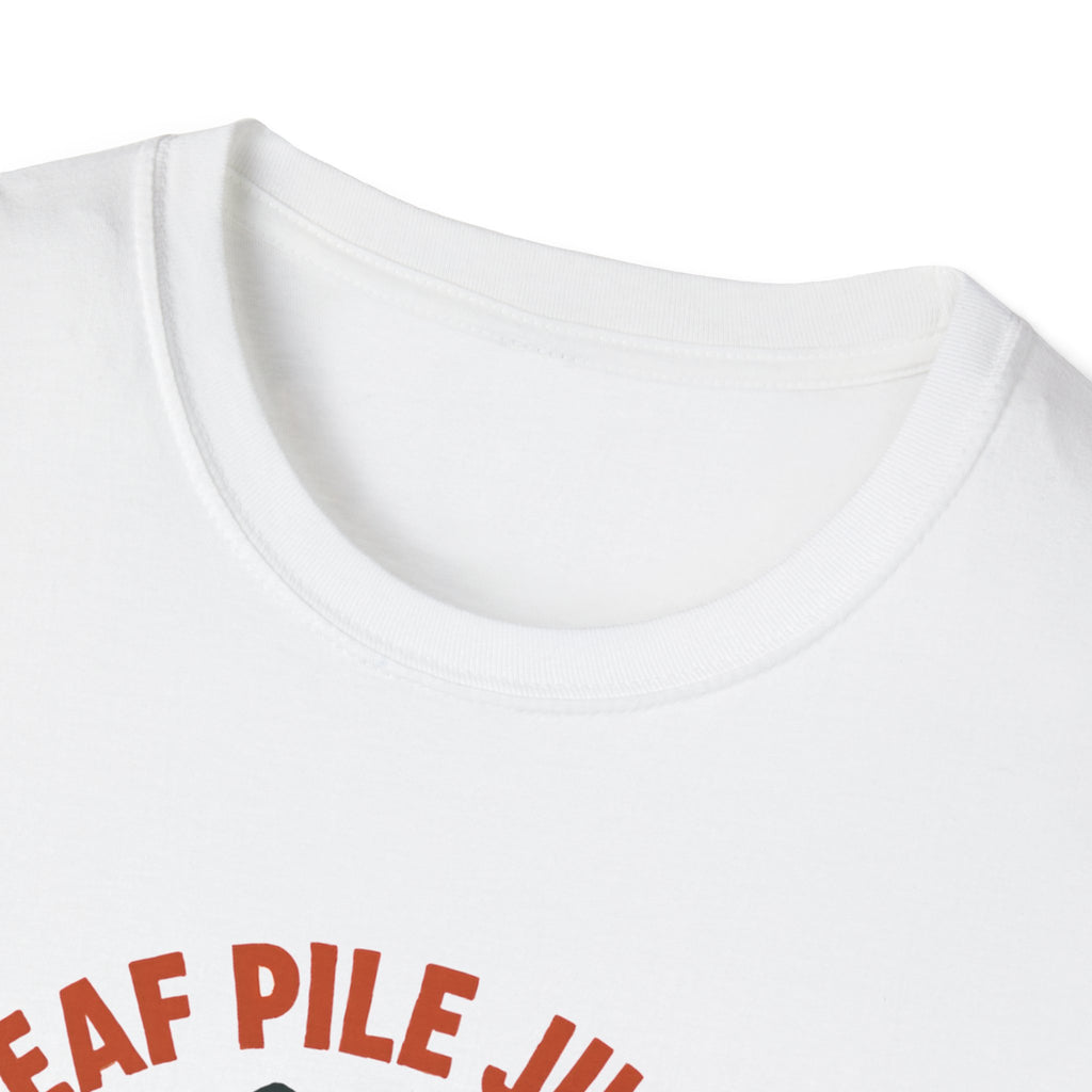 Leaf Pile Jump Fitness T-Shirt