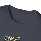 Cat Lifts Dumbbell T-Shirt