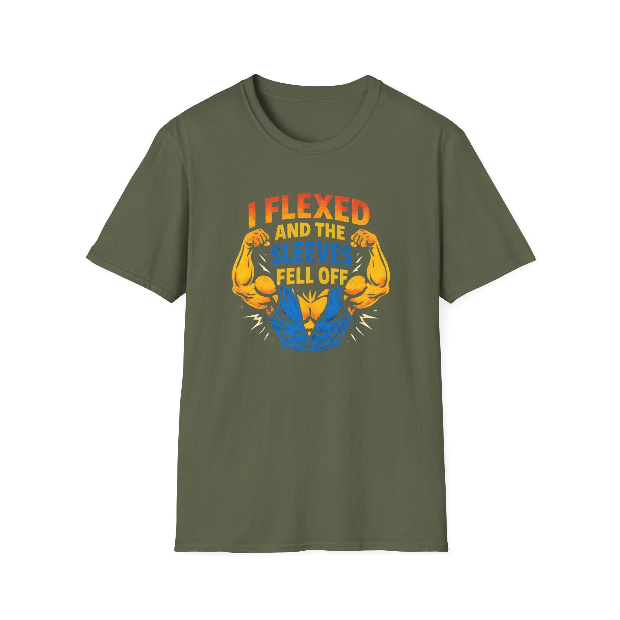 Flexed Arms Sleeves Off T-Shirt