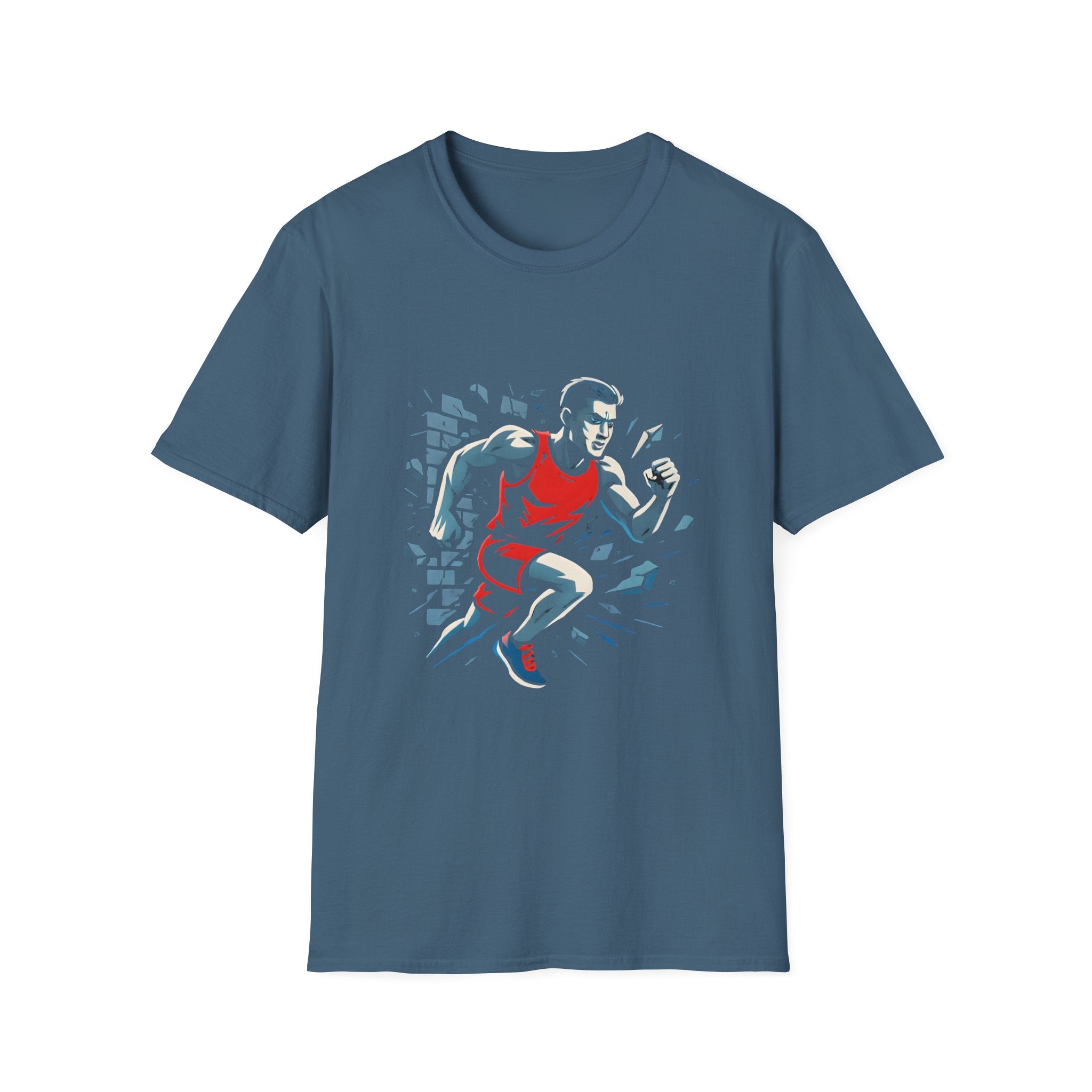 Runner Breaks Through Wall T-Shirt